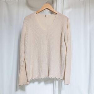 R13 Distressed Cashmere Sweater Oversized XS